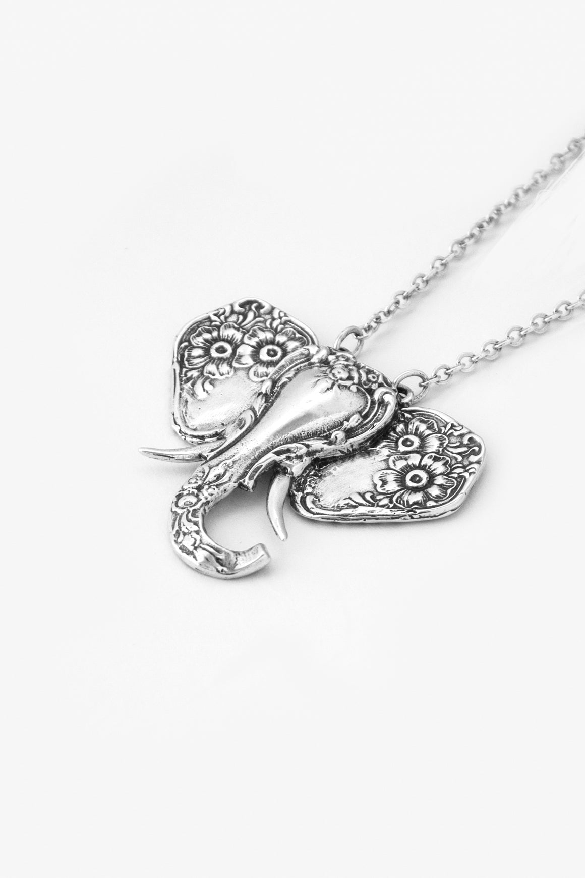 Elephant Sterling Silver Necklace - Silver Spoon Jewelry