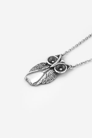 Owl Sterling Silver Necklace - Silver Spoon Jewelry