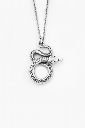 Snake Sterling Silver Necklace - Silver Spoon Jewelry