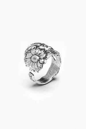 Sunflower Spoon Ring - Silver Spoon Jewelry