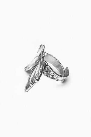 Butterfly Sterling Silver Spoon Ring - Silver Spoon Jewelry