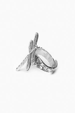 Dragonfly Sterling Silver Spoon Ring - Silver Spoon Jewelry