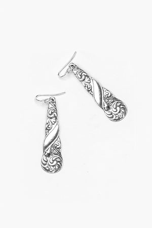 Gloria Sterling Silver Drop Earring