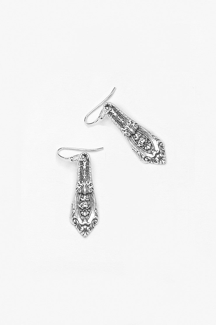 Empire Sterling Silver Earrings - Silver Spoon Jewelry