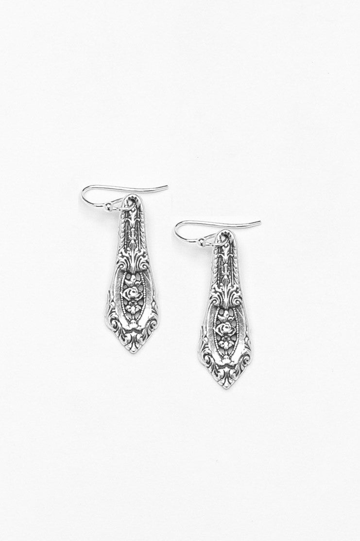 Empire Sterling Silver Earrings - Silver Spoon Jewelry