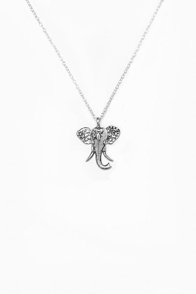 Elephant Sterling Necklace - Silver Spoon Jewelry