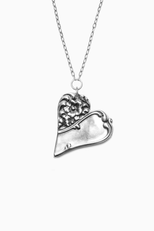 Charlotte Sterling Silver Heart Necklace