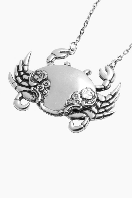 Mr. Crab Sterling Silver Necklace