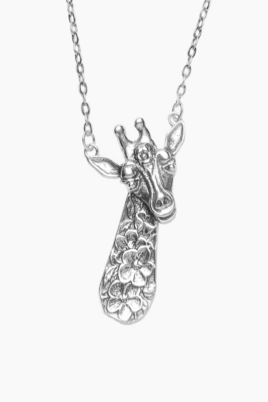 Giraffe Sterling Silver Necklace