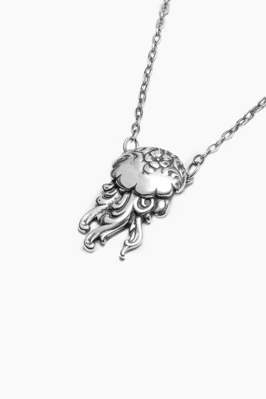 Jellyfish Sterling Silver Necklace