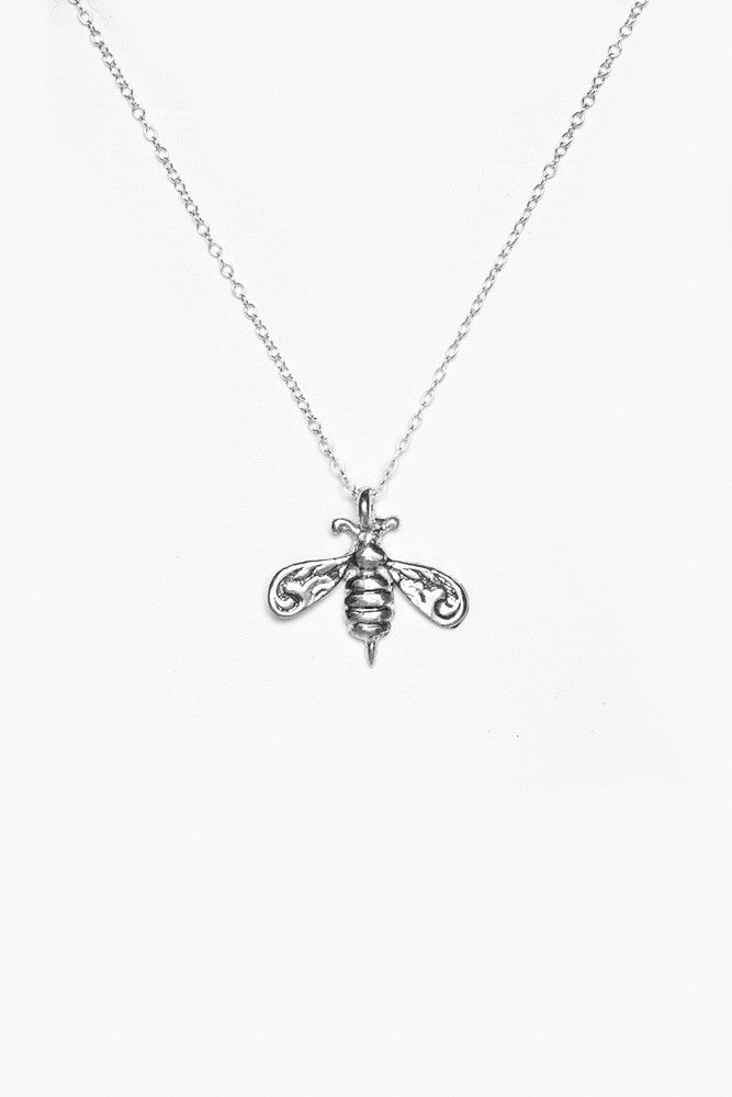 Bumble Bee Sterling Necklace - Silver Spoon Jewelry